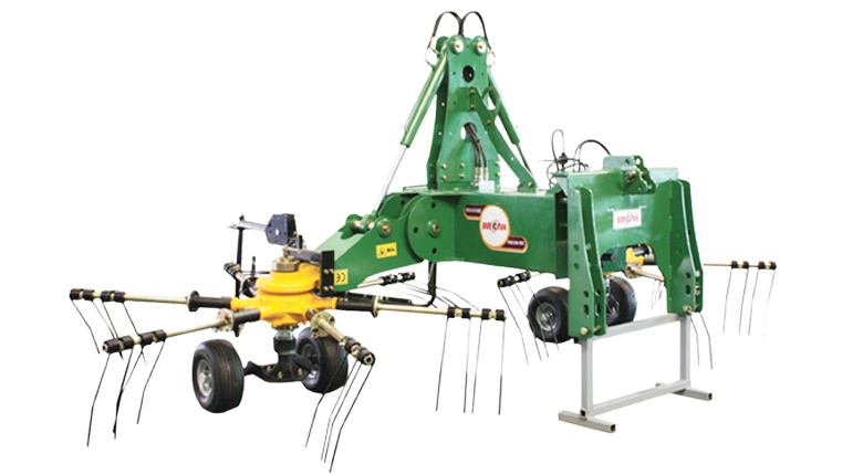 WeCan WHK series rake windrowing residue