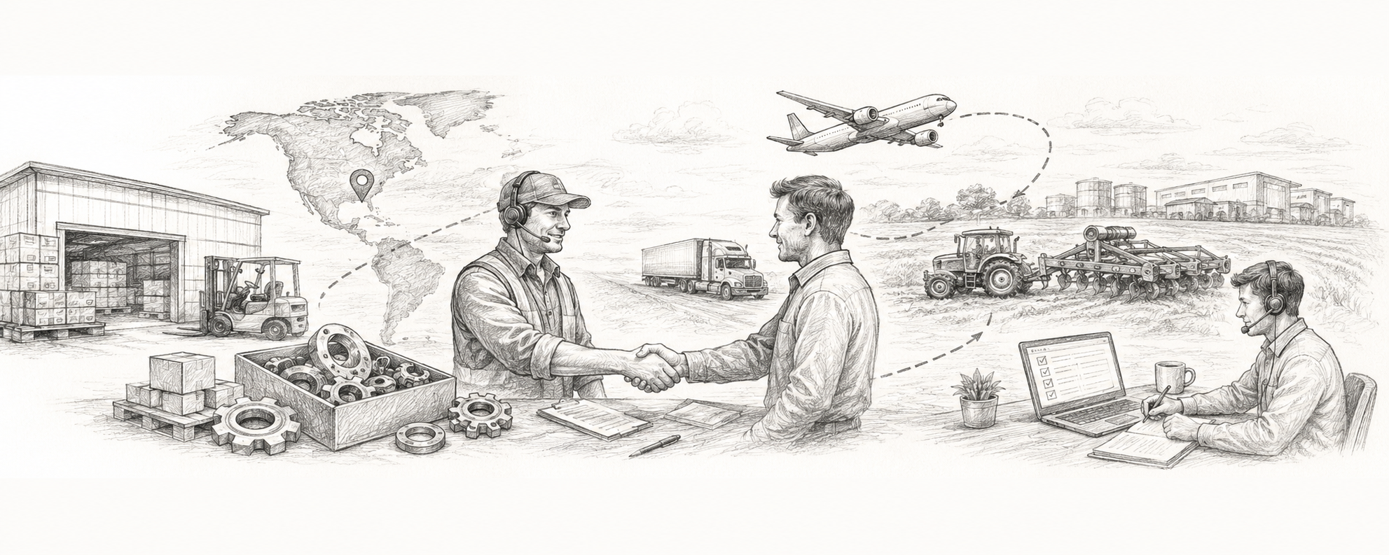 Request a quote — from inquiry to delivery, coordinated from Houston